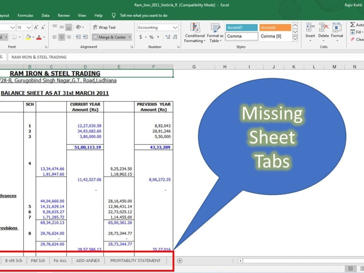 status bar missing from excel for mac